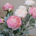 thumbnail image 7 of Artificial Peonies Ranunculus, Faux Flowers Combo, Fake Flower Stems, Floral Arrangements, Wedding Centerpiece Decor, Home Kitchen Table Flowers for Living Room Dining Table Centerpieces, 7 of 7