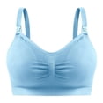 thumbnail image 2 of Sujetador de lactancia ajustable con hebilla superior, ropa interior inalámbrica, sujetador de lactancia push up antiflacidez para mujeres embarazadas con almohadilla para el pecho, 2 of 5