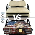 thumbnail image 6 of Yuyamidu Eagle Golf Cart Seat Covers American Flag Golf Cart Seats Towel Blanket with 4 Front Pockets 4th of July Golf Cart Rear Seat Covers for Club Car and More 2-Seats Carts, 6 of 8