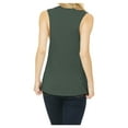 thumbnail image 2 of Yellow Rooster Women's Flowy Scoop Muscle Tank Military Green Large, 2 of 4
