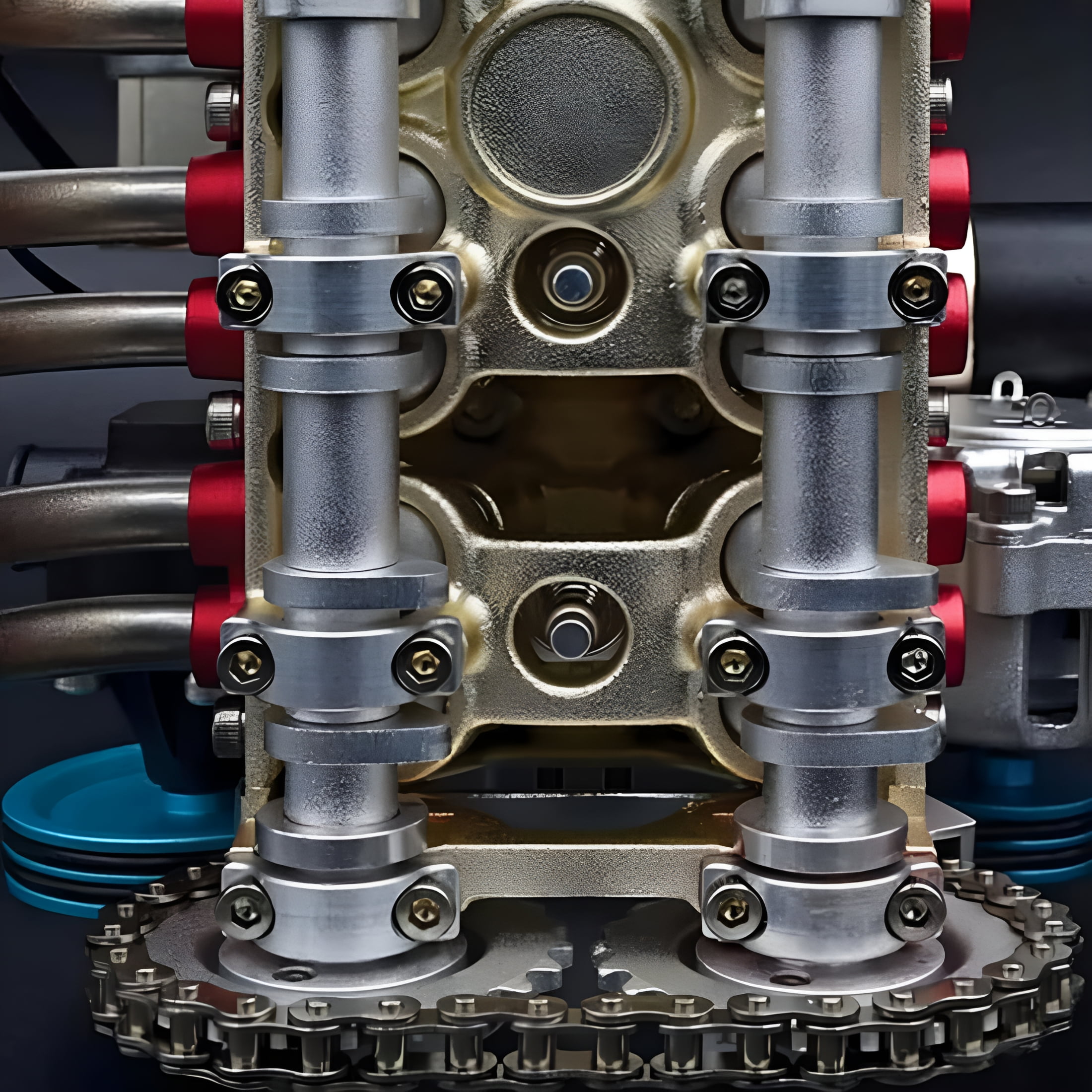 BESTSKY 8-Cylinder Full Metal Car Engine Model,V8 Engine Model Kit,Car Engine Model,Full Metal Car Engine Model,Model Engine Kit,DIY Car Engine Model Kit (Smooth)