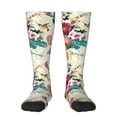 thumbnail image 2 of Lsque Bird Butterfly Rose Printed Crew Socks Men's Women's LightWeight Thin Casual Calf Socks ,Knee High Socks,Cotton Socks, 2 of 9