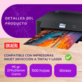 thumbnail image 4 of 500 Hojas Papel Fotografico 115g Carta Glossy OKAERI 279X216mm Pack, 4 of 5