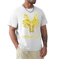 thumbnail image 1 of Camiseta dorada de marca para hombre camisa en blanco a la moda, 1 of 8