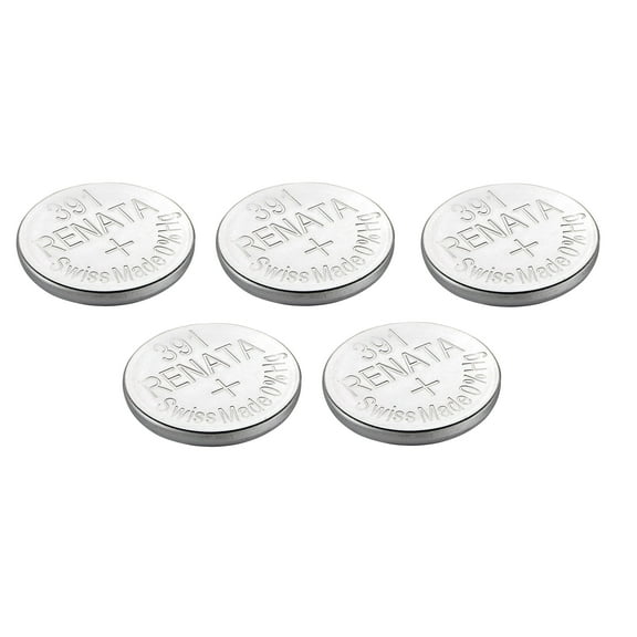 Renata Watch Battery Swiss Made Renata 391 or SR1120SW Or AG8 1.5V (5 Batteries, 391 Or SR 1120 SW)
