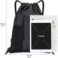 thumbnail image 2 of Gym Bag Sports Bag Backpack With Zip&inner Pocket, Waterproof Drawstring Gym Bag Adjustable Hipster Gym Bag, 2 of 5