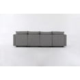 thumbnail image 4 of Convertible U-Shaped Modular Sectional Sofa with Storage in Dark Grey Fabric for Living Room, 4 of 8