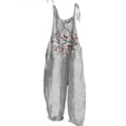 thumbnail image 4 of YUANGUANST Wide Leg Pants Woman Summer Jumpsuits For Women 2025 Printed Casual Sleeveless Comfy Loose Overalls Office Slacks, 4 of 4