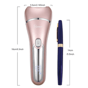 Hatteker 3-in-1 Electric Shaver for Face, Chin, Arms, Legs, and Underarms Portable Pain-Free Cordless Bikini Electric Shaver IPX7