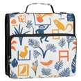 thumbnail image 5 of FORMRS Zipper Binder with Shoulder Strap 2-inch Ring 500 Sheet Capacity File Bag, Tropical Jungle Vibes, 5 of 5