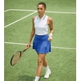 thumbnail image 3 of Athletic Skort Skirts for Women High Waisted Pleated Athletic Skort with 4 Pockets, Tennis Golf Running Casual Wear Blue S, 3 of 8