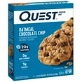 thumbnail image 4 of (5 pack) Quest Protein Bar, Oatmeal Chocolate Chip, 20g Protein, Gluten Free, 4 Count, 4 of 12