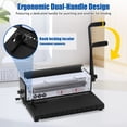 thumbnail image 4 of golytefs 1500B34R Round Hole Binding Machine 3 1 Pitch Wire-o Binder Manual Punching Tool, 4 of 9