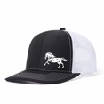 thumbnail image 6 of Running Horse Color Block Trucker Hat Unisex Adjustable Cotton Breathable Fashion Cap for Travel Daily Wear, 6 of 11