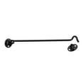 thumbnail image 2 of 10" Cabin Hook Latch 201 Stainless Steel with Screws Black 2 Pack, 2 of 6