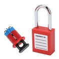 thumbnail image 1 of Miniature Circuit Breaker Lockout Device, Simple Installation Practical Rustproof Safety Circuit Breaker Lock  for Industry MPCO+38mm Padlock,MPCI+38mm Padlock, 1 of 7