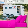 thumbnail image 2 of RV Camper Queen 60" X 80" Sheet Set 600 Thread-Count 100% Egyptian Cotton 6-Inch Deep Pockets - Made for RV - Hot Pink Color, 2 of 7