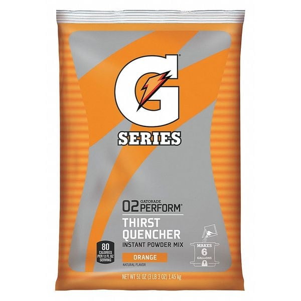 Gatorade Orange Thirst Quencher Powder Mix 51Oz Packet Makes 6 Gallons