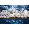 thumbnail image 3 of Hausenflock, Alan 18x13 Black Modern Framed Museum Art Print Titled - Sun, Sea and Surf, 3 of 5