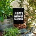 thumbnail image 3 of Days Without Sarcasm Equals Zero Funny Garden Yard Flag, 3 of 3