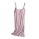 thumbnail image 5 of Camisón sin mangas para mujer: copa con relleno para el pecho, poliéster, vestido largo sexy, tallas M-XXL, espalda nadadora y cuello en V., 5 of 5