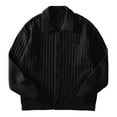 thumbnail image 4 of Wdgfv Mens Ribbed Knit Cardigan Sweater Coat Casual Button Down Outwear With Pockets For Everyday Comfort And Style, 4 of 6