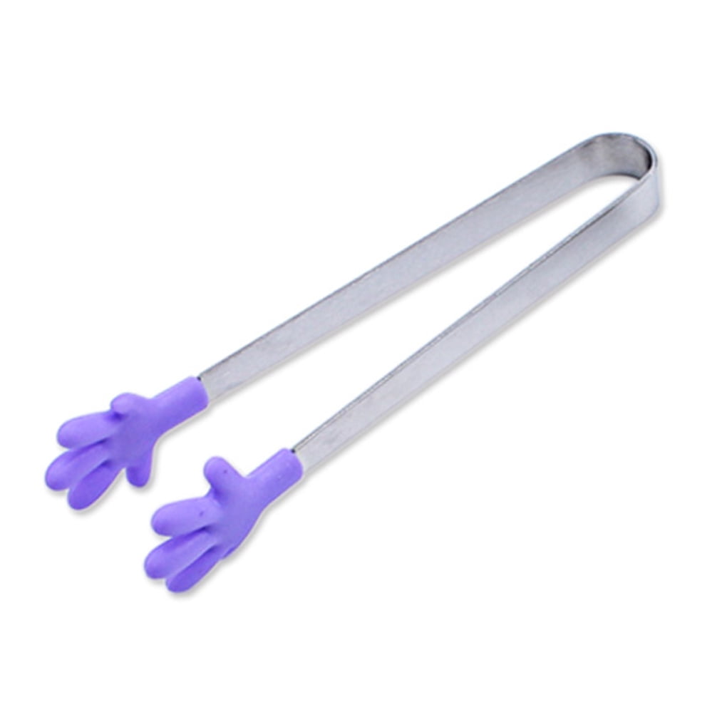 Hand Shape Silicone Tong, 5 Inch Mini Kitchen Tongs, Small Serving