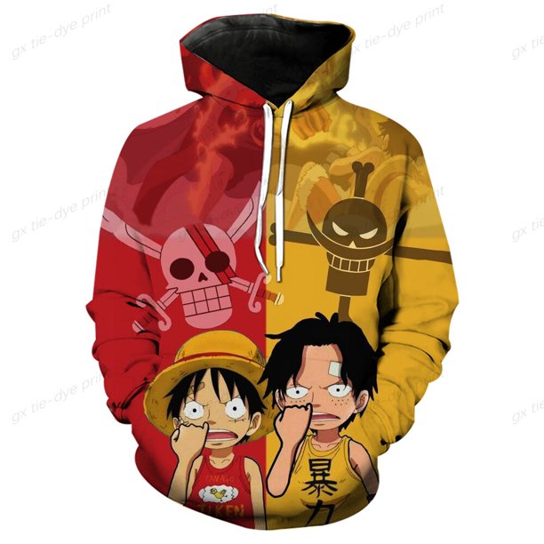 Sudadera con capucha 3d de una pieza para niños, gran oferta, sudadera Harajuku de animación clásica a la moda, sudadera informal de marca de una pieza para niños, Top160 zhangyuxiang CONDUJO
