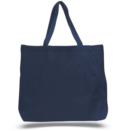 TBF - Heavy Canvas Extra Large Tote Bag (6, Navy ) - 0