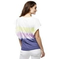 thumbnail image 2 of William Womens Rast Ruffled Tie-Dyed Top, Astral Aura, Large, 2 of 5