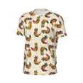 thumbnail image 6 of Wukai Boho Chicken Print Men's Short-Sleeved Mesh T-Shirt,Quick-Dry Short Sleeve Workout T-Shirt-3X-Large, 6 of 8