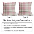 thumbnail image 6 of Easter Plaid Pillow Covers 18x18 Set of 2 Pink Green Buffalo Checkered Print Spring Holiday Tartan Decorative Pillowcases Seasonal Outdoor Farmhouse Throw Cushion Case Decor for Couch Sofa Bed, 6 of 6