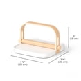thumbnail image 3 of Bellwood Napkin Holder With Weight And Carrying Handle  White/natural, 3 of 7
