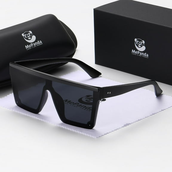 MePanda Unisex Luxury Premium Craftsmanship Square Frame Trendy Fashion Travel Sunglasses UV400