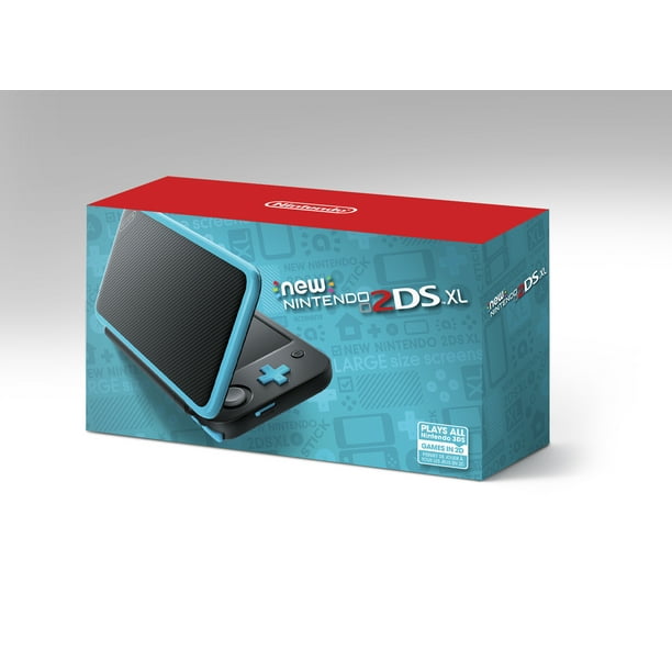 Signal at tiltrække svale Nintendo 2DS XL Portable Gaming Console, Black & Turquoise - Walmart.com