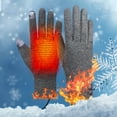 thumbnail image 4 of Heated Gloves, Electric Winter Gloves Waterproof Heating Gloves Warm Cold Weather for Outdoor Motorcycle Ski Cycling Running Gray, 4 of 6