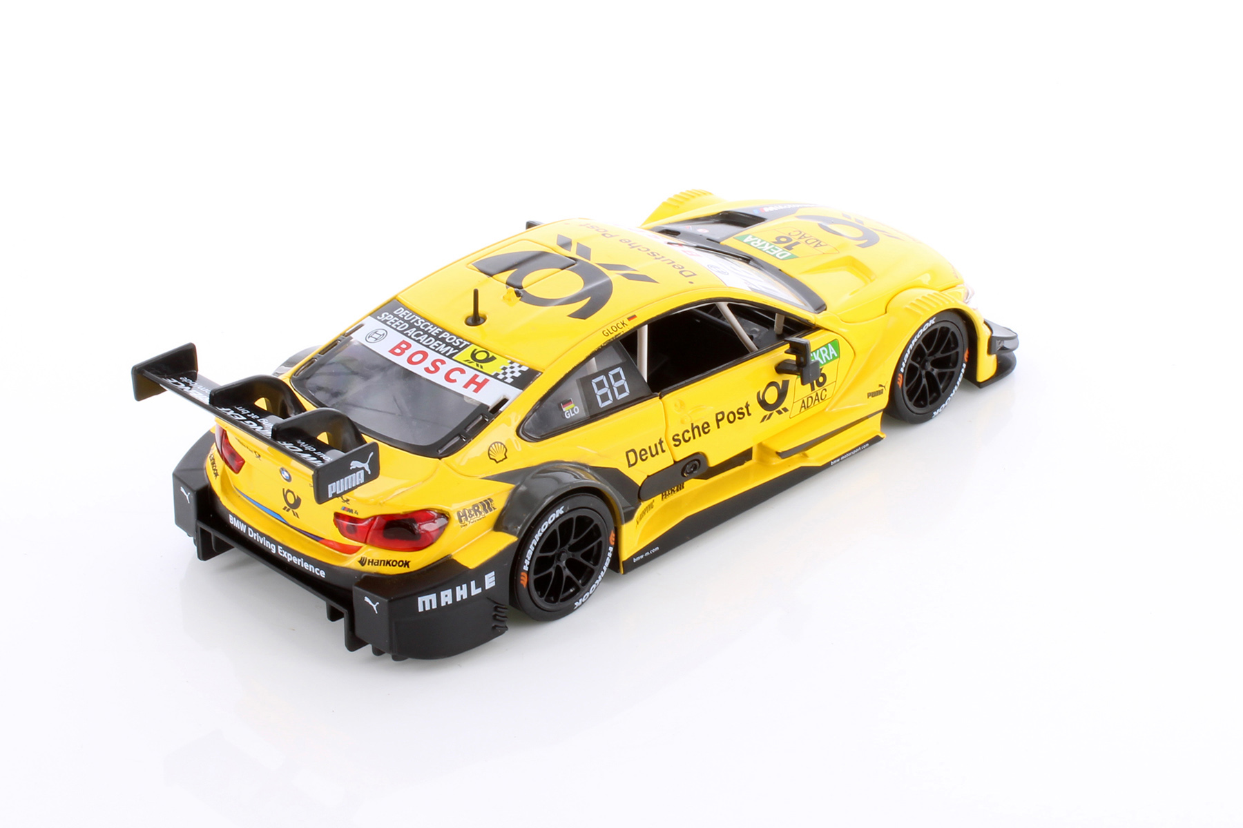 BMW M4 DTM, Yellow - Showcasts 68256YL - 1/24 Scale Diecast Model Car