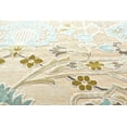 thumbnail image 2 of Feizy Saphir Mah Modern Floral & Botanical, Tan/Gray/Blue, 2'2" x 4' Accent Rug Sheen Cottage Distressed Design Carpet for Living Dining Bed Room, 2 of 4