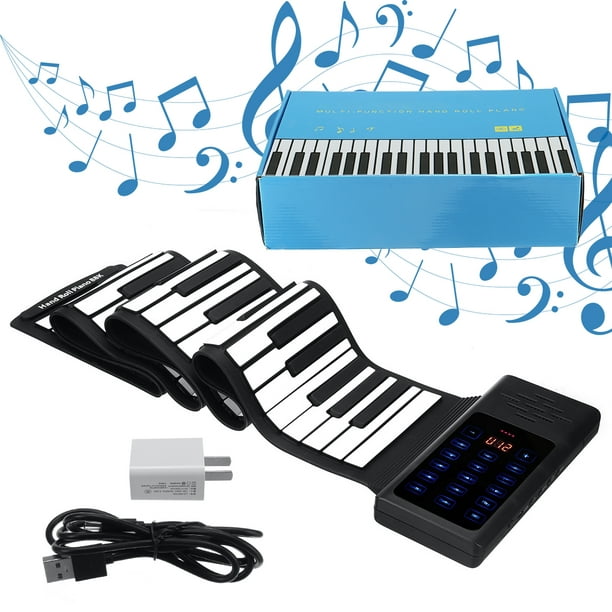 88 Keys Electric Roll Up Piano, Portable Keyboard with bluetooth 