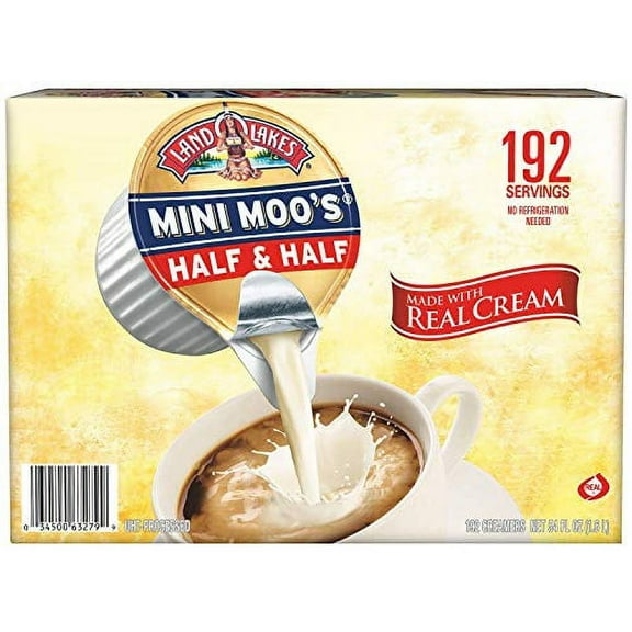 Land O Lakes Mini Moo's Half & Half Creamer (180 Count) by Land O lakes Mini Moos