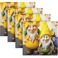 thumbnail image 5 of Coolnut Sunflower Gnomes Cloth Napkins Set of 6,20x20 Inches Napkins Cloth Washable Reusable Soft for Dinner,Wedding,Parties,Home Dinner,Tableative Decor Gift, 5 of 7