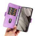 thumbnail image 6 of Allytechgroup Flip Cover Case for Google Pixel 8A, Premium PU Leather Stand Cards Holder Hand Wrist RFID Blocking Bumper Shockproof Phone Case for Google Pixel 8A, Purple, 6 of 6