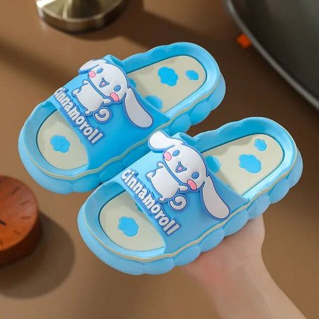 

Anime Sanrio Children Child Slippers Kuromi Cinnamoroll Kids Summer Soft Soled Sandals Boys Girl Non Slip Indoor Shoes Girl Gift ZQ