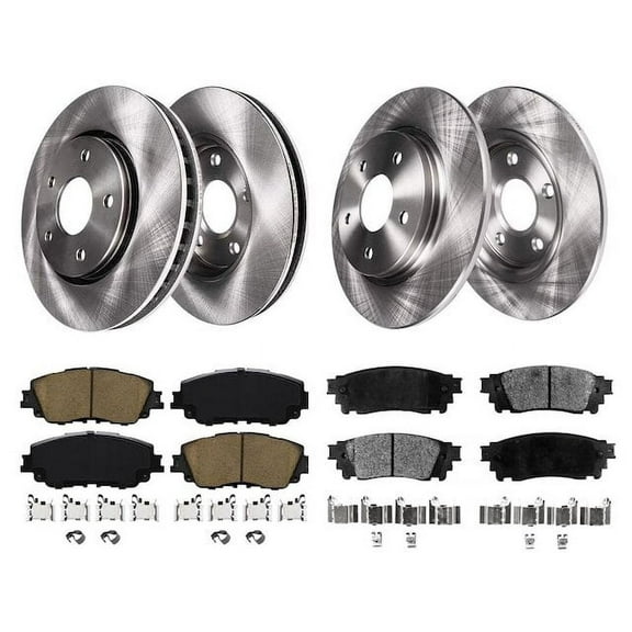 Front and Rear Brake Pad and Rotor Kit - Compatible with 2018 - 2022 Toyota Camry 2019 2020 2021