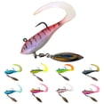 thumbnail image 2 of Mightlink 7g/6cm Bionic Soft Bait Sharp Hook 3D Simulated Fisheye Realistic Figure 8 Ring Spinning Sequin Lure for Outdoor Fishing, 2 of 7