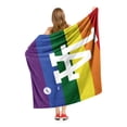 thumbnail image 4 of The Northwest Group  Los Angeles Dodgers 50" x 60" Pride Silk Touch Throw Blanket, 4 of 4