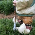 thumbnail image 5 of Homestyles Greg the Golfer Holding Golf Club & Golf Ball Garden Gnome Extra Large Outdoor Statue 21"H, 5 of 6