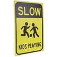 thumbnail image 2 of Street Sign Slow Down Road Sign Kids Play Caution Sign Metal Road Sign Traffic Street Sign, 2 of 8