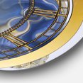 thumbnail image 3 of Designart 'Ocean Blue Golden Jasper Agate I Modern Wall Clock, 3 of 3