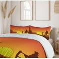 thumbnail image 6 of Ambesonne American Duvet Cover Sets, Wild West Sunset Scene, 2-Queen, Burnt Orange, 6 of 7